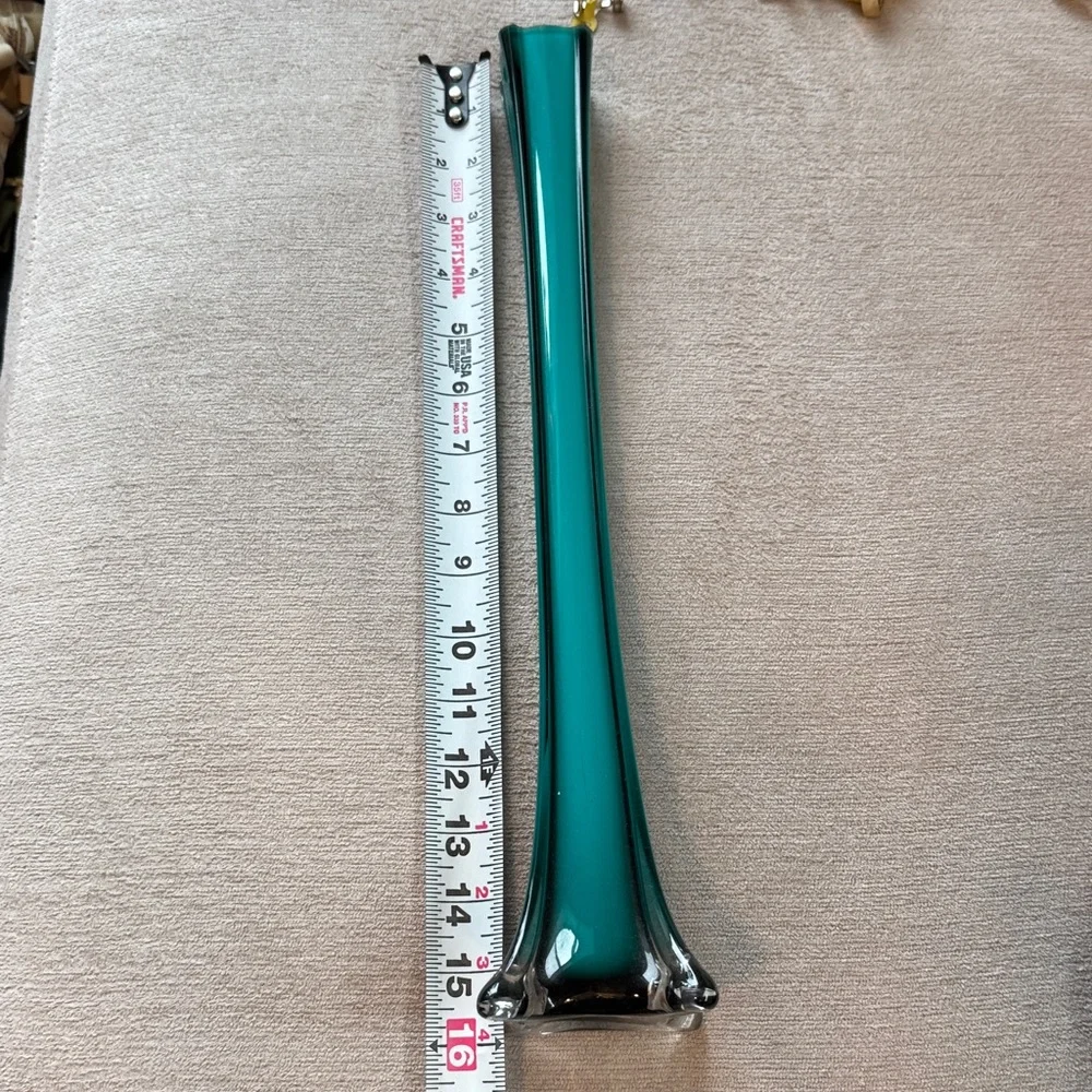 Murano Turquoise Glass Vase